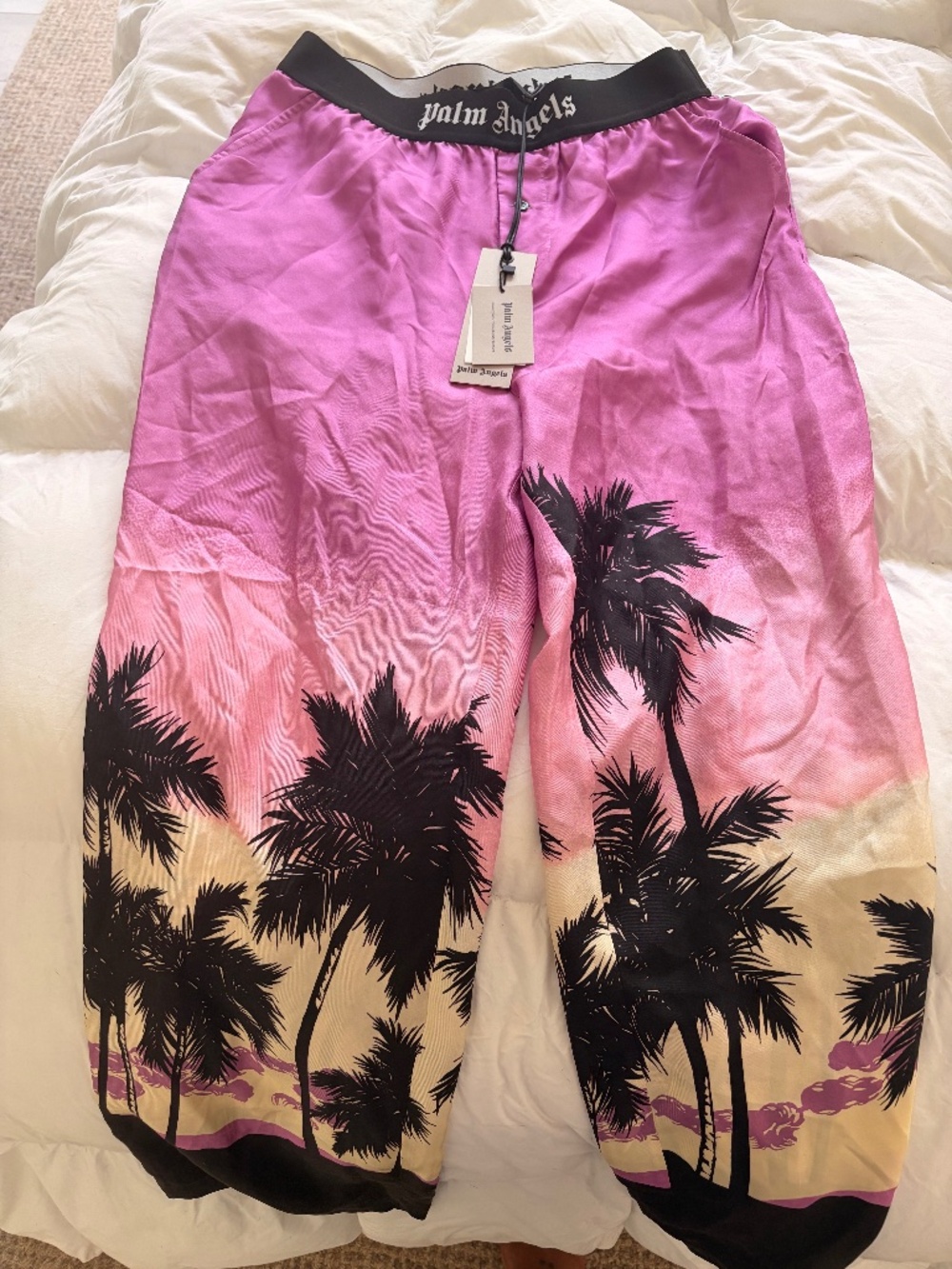 Palm Angels Silk pants NEW WITH TAGS - Picture 2 of 4